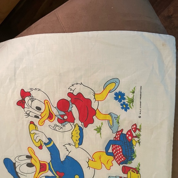 Vintage Walt Disney Mickey & Friends Large Pillowcase - Picture 7 of 11